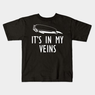 Barber - It's in my veins Kids T-Shirt